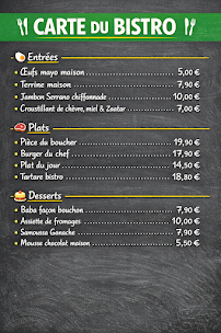 Menu Bistro du jet d’eau Page 1