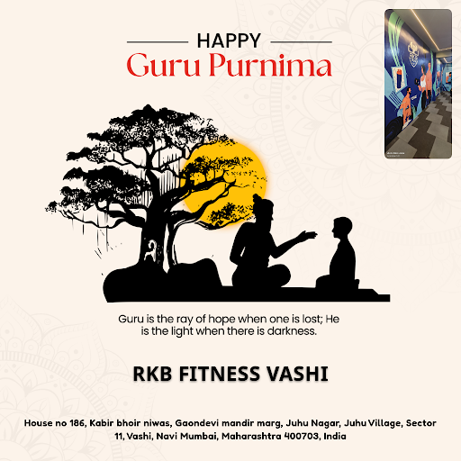 This Guru Purnima, bless your fitness journey with guidance and respect. Visit RKB FITNESS VASHI… post image