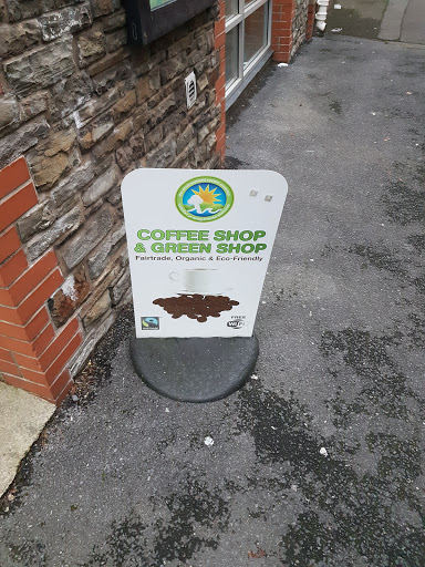 Green Shop and Coffee Shop Logo