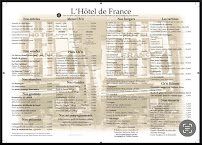 Menu Restaurant Hôtel de France Page 2