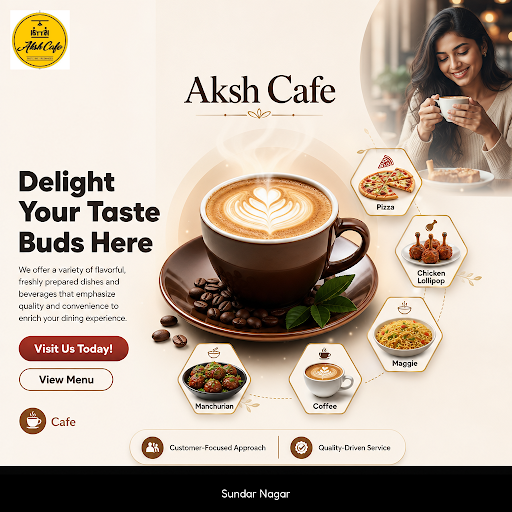 Enjoy delicious pizza, chicken lollipop, maggie, coffee, and manchurian at Aksh Cafe, your favori… post image