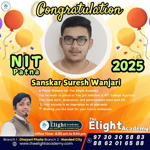 Proud Moment for The Elight Academy! 🌟 Congratulations to Sanskar Suresh Wanjari for securing ad… post image
