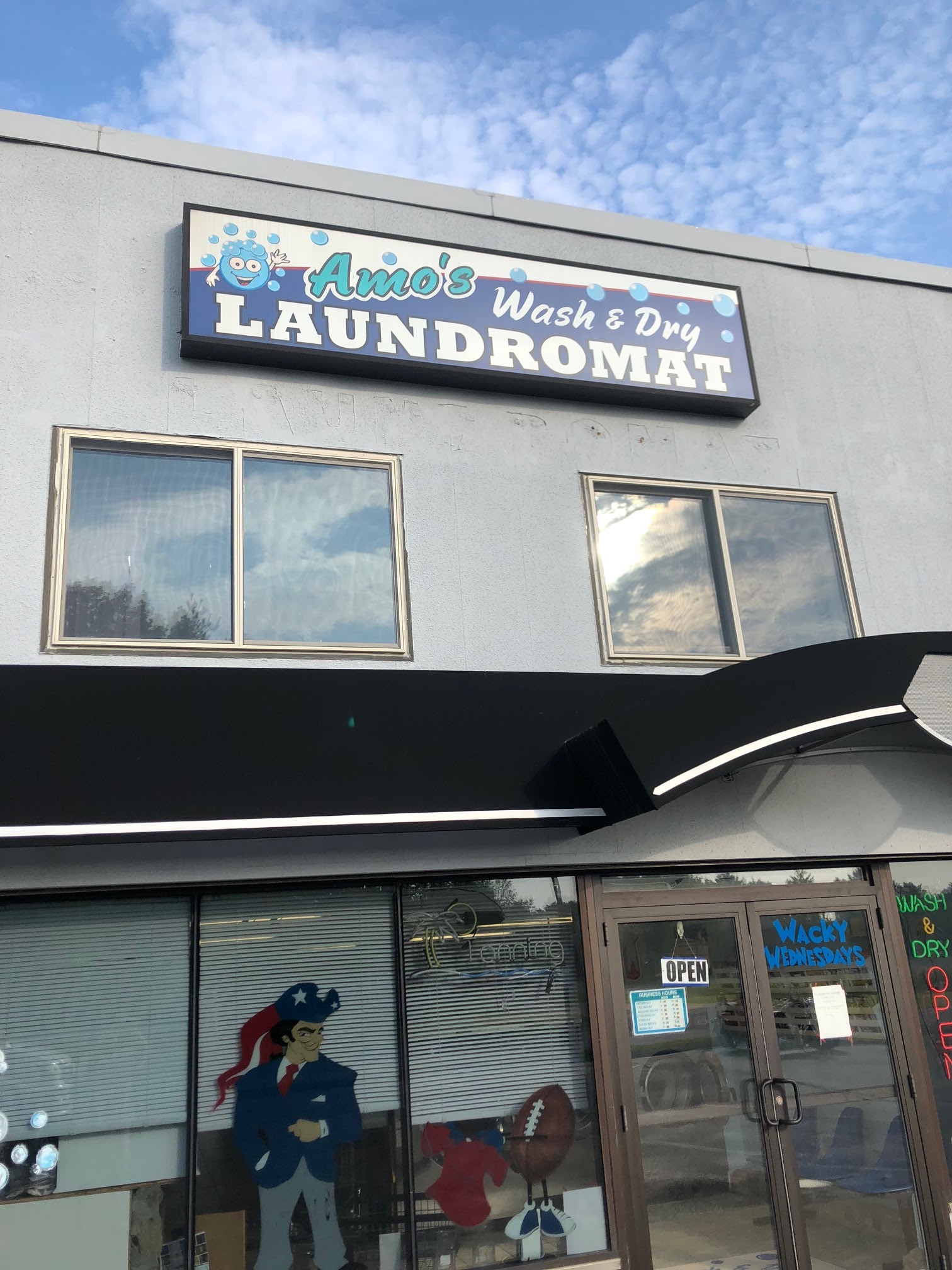 Clean laundry equipment at Amos Wash N Dry in Portsmouth, NH