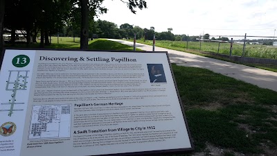 Papillion Historical Sign: Discovering and Settling Papillion