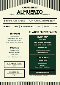Menu Canard Street - Paris Petits Champs Page 2