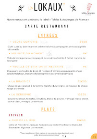 Menu Les Lokaux, bar restaurant Page 5