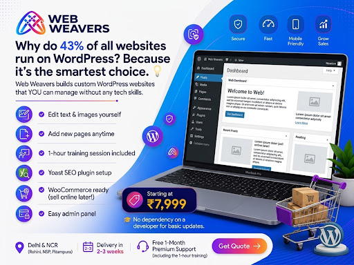 Why do 43% of all websites run on WordPress? Because it's the smartest choice. 💡 post image