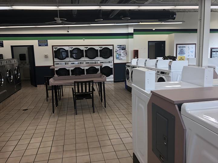 Self-service laundry at East Wash Laundry, Madison, WI