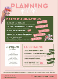 Menu Café des loulous Page 1