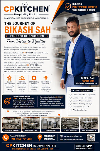 The brand also appears to operate under “CPKITCHEN Hospitality Pvt Ltd,” with a registered office…