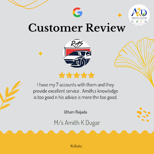 "Uttam Raijada's exceptional experience with M/s Amith K Dugar's expert guidance in personal fina… post image