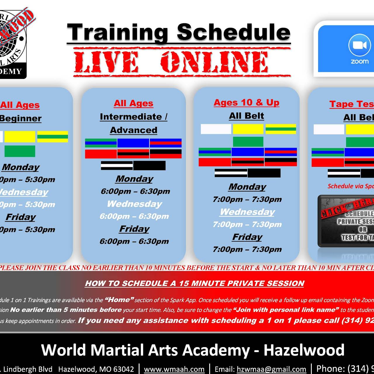 World Martial Arts Academy Hazelwood We specialize in