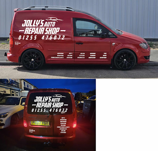Jolly's auto repair shop Logo