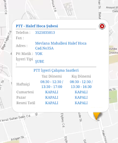 Photos of PTT HALEF HOCA Caddesi Şubesi