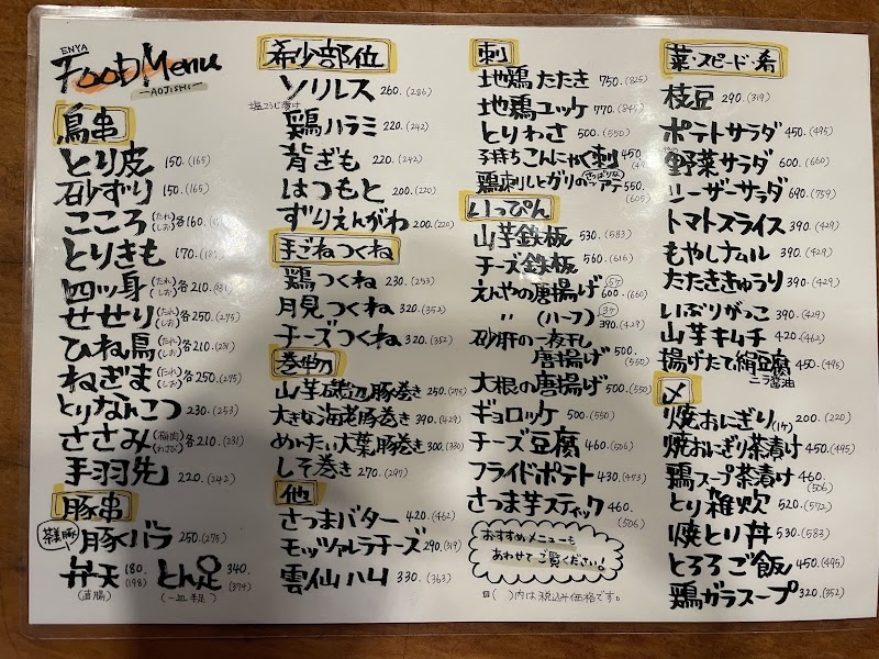 炭火焼とり えんや 青獅子店