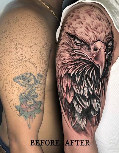 🦅 Cover-Up Tattoo Transformation | King Tattoos & Training Institute, Pune post image