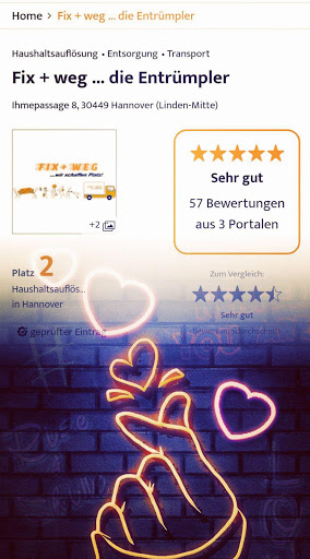 Fix + weg ... die Entrümpler / Entrümpelung /Entsorgungsunternehmen aus Hannover