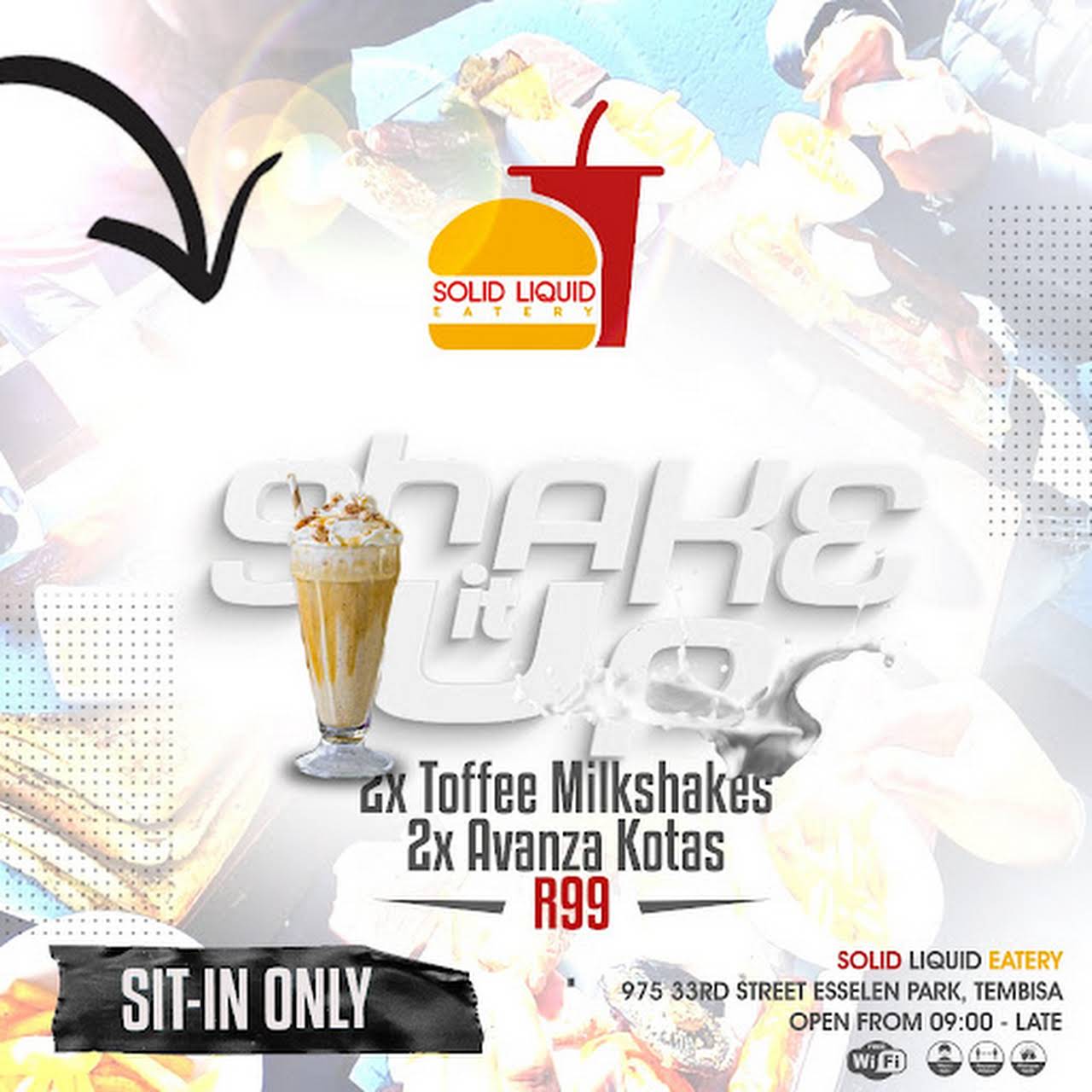 Solid Liquid Eatery Restaurant in Esselen Park