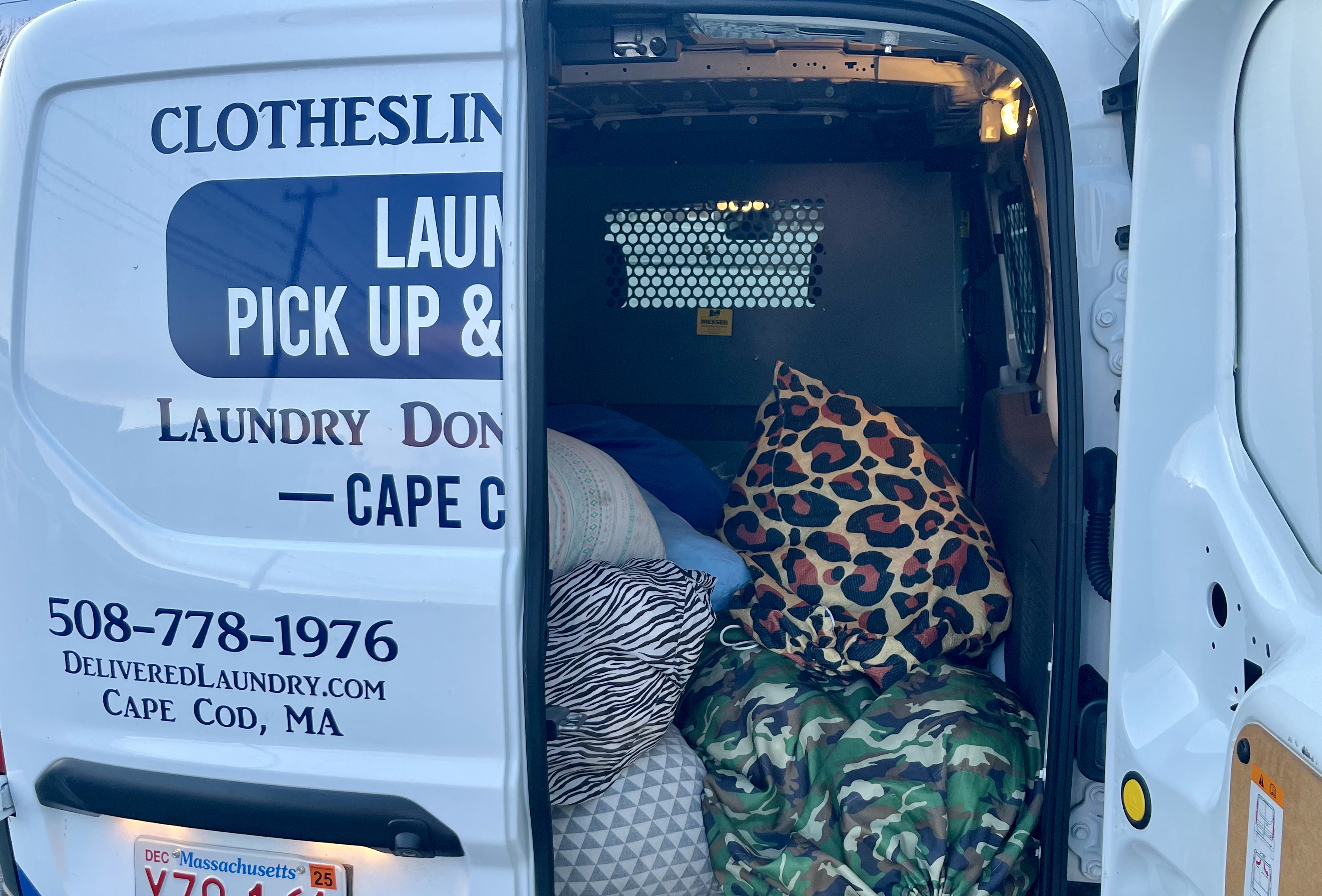 Clothesline laundry LLC laundromat interior in Hyannis, MA