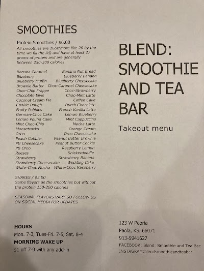 Blend: Smoothie and Tea Bar