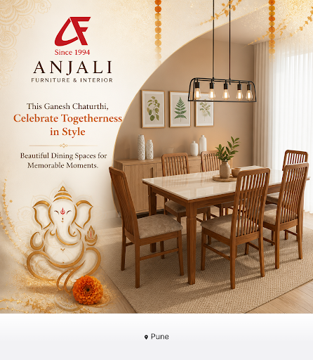 Celebrate Ganesh Chaturthi 2026 with elegant dining room sets and comfortable recliners at Anjali…