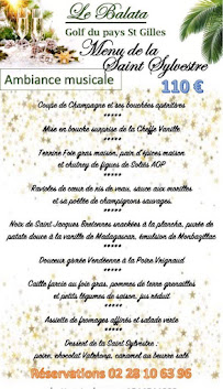 Menu Restaurant Le Balata Page 1