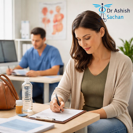 Feeling anxious about meeting a GI surgeon for the first time? At Dr Ashish Sachan - Shalimar Bag… post image