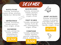 Menu Mathilda La Pizzaiola Page 1