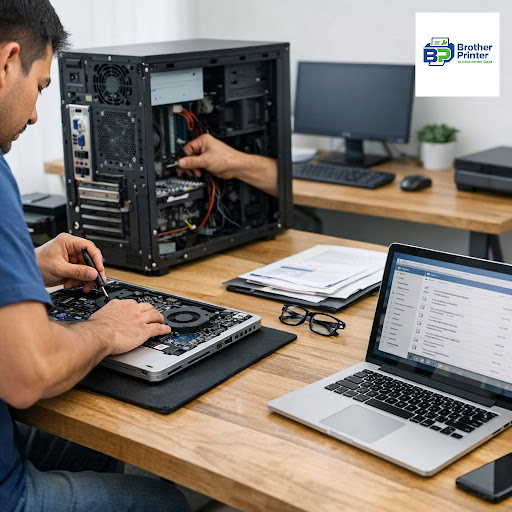 When your laptop, computer or printer stops working, your work stops too. At Brother Printer serv… post image