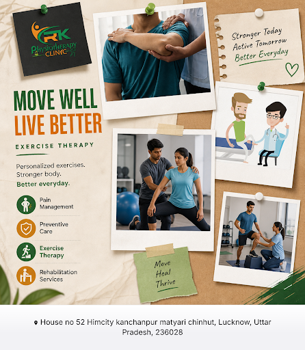 R K Physiotherapy Clinic in Lucknow offers expert exercise therapy as part of comprehensive pain… post image
