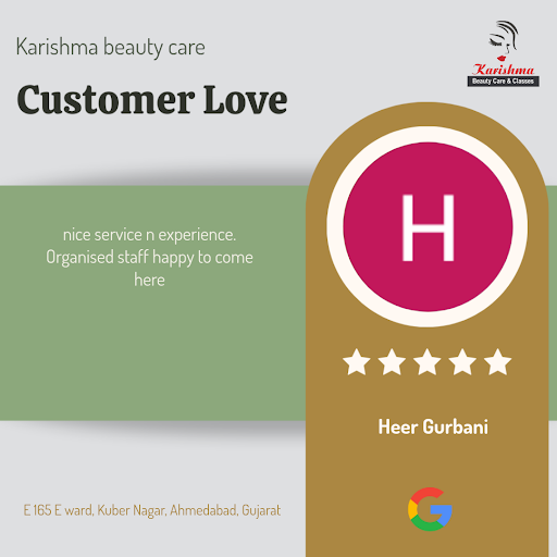 Heer, a delighted customer from Ahmedabad, gives Karishma Beauty Care a 5-star rating! She loved… post image