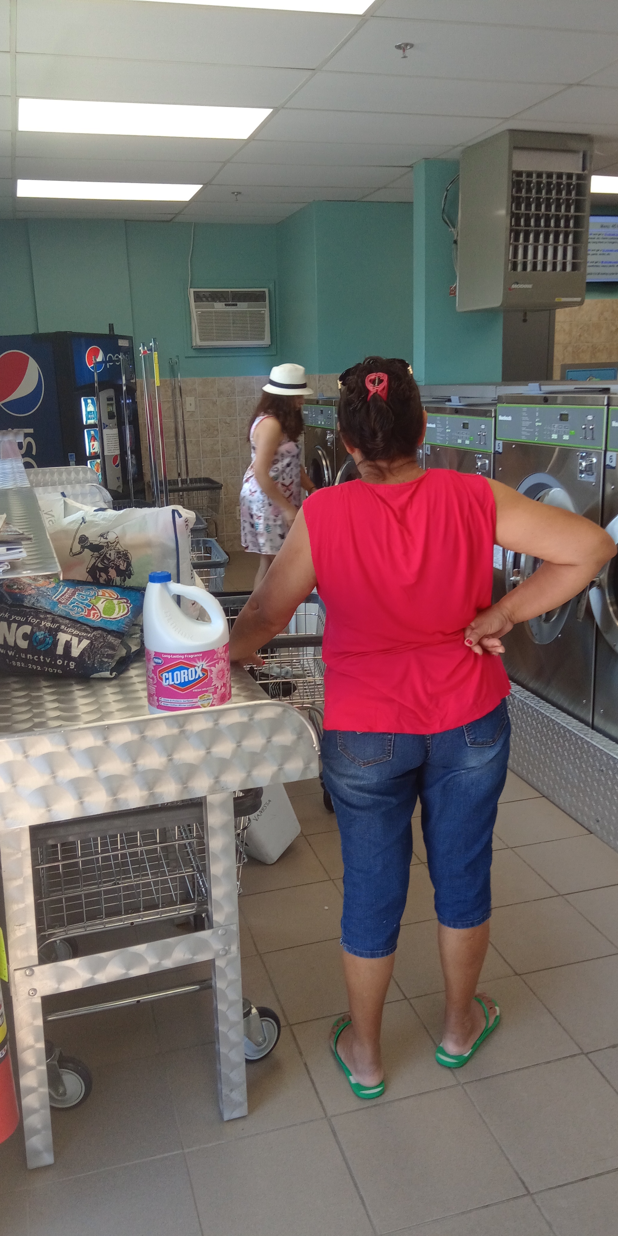 Clean laundry equipment at The Best Around Laundromat in Babylon, NY
