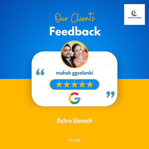 Mahek Ggsolanki's incredible experience at Astro Umesh in Mumbai! She praises our expert astrolog… post image