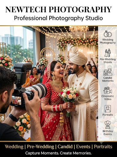 Newtech Photography is a professional photography studio in Rohini, Delhi, dedicated to capturing… post image