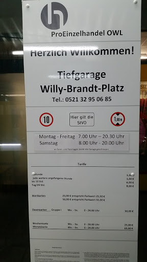 Tiefgarage Willy-Brandt-Platz - Zufahrt Herforder Straße - Thumbnail