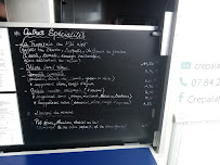 Menu Crêp à la fleur de sel Page 1