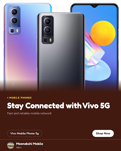 Visit Meenakshi Mobile in Jaipur to explore the latest Vivo Mobile Phone 5G. Also find a trusted… post image
