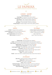 Menu Le Paprika Page 5