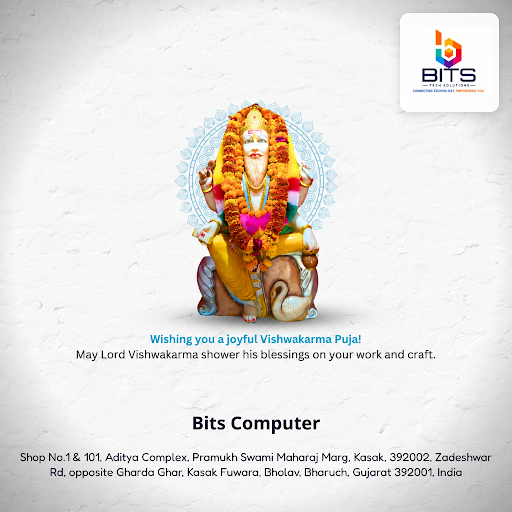 Celebrate Vishwakarma Puja with Bits Computer, your trusted local shop for laptops, desktops, pri… post image