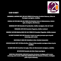 Menu Restaurant Le 20 Page 1