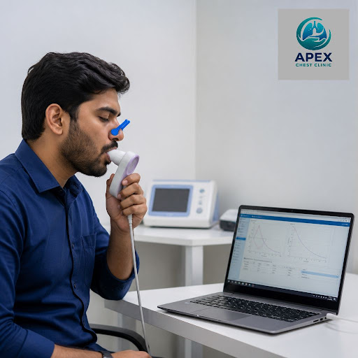 At Dr Gaurav's APEX CHEST CLINIC in Rukanpura, Patna, lung function testing is a vital part of ac… post image