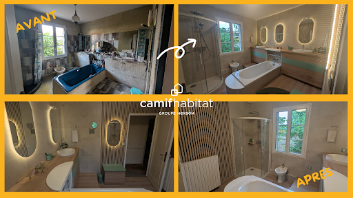 ✨ Transformer une salle de bain restée “dans son jus”...