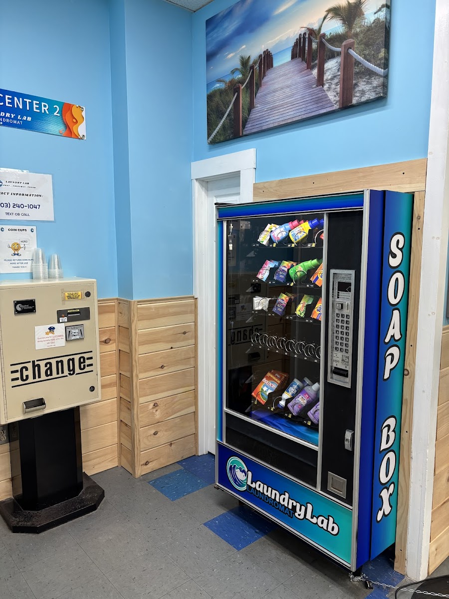 Clean laundry equipment at Laundry Lab in New Haven, CT