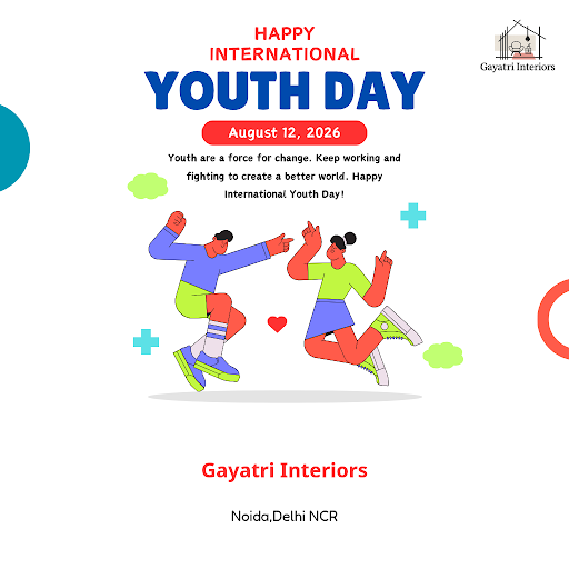 Celebrate International Youth Day with Gayatri Interiors, a home design company dedicated to insp… post image