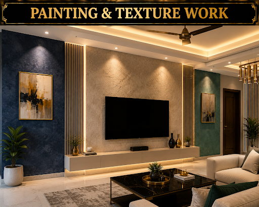 Premium Painting & Texture Work by Interiors Elite ✨ post image