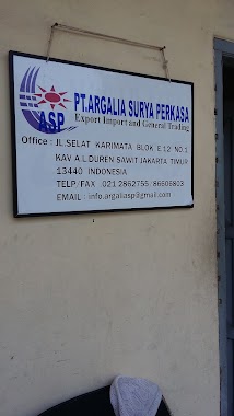 pt,argalia surya perkasa & logistik, Author: Syarip Arip