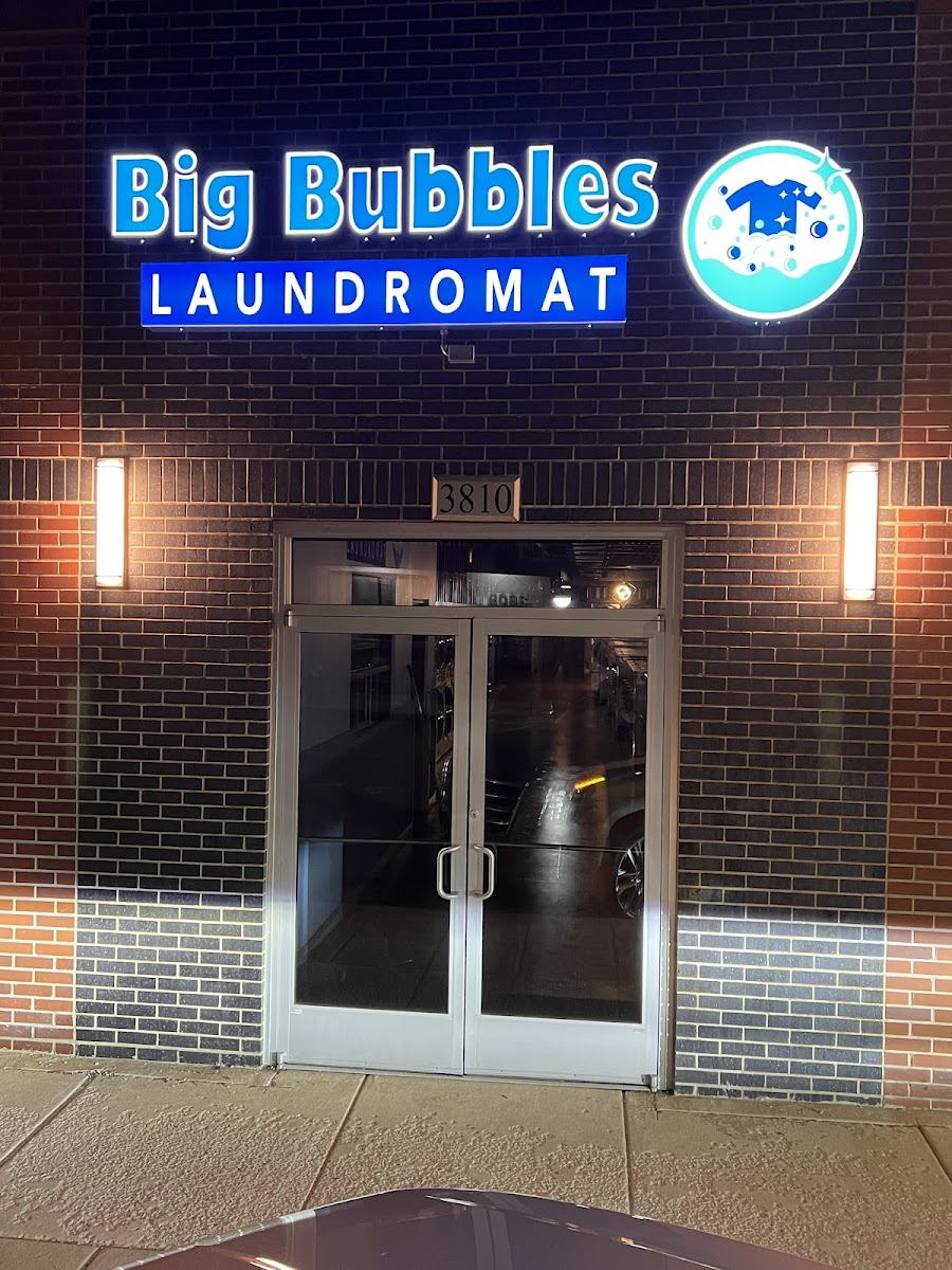 Self-service laundry at Big Bubbles Laundromat, Gary, IN