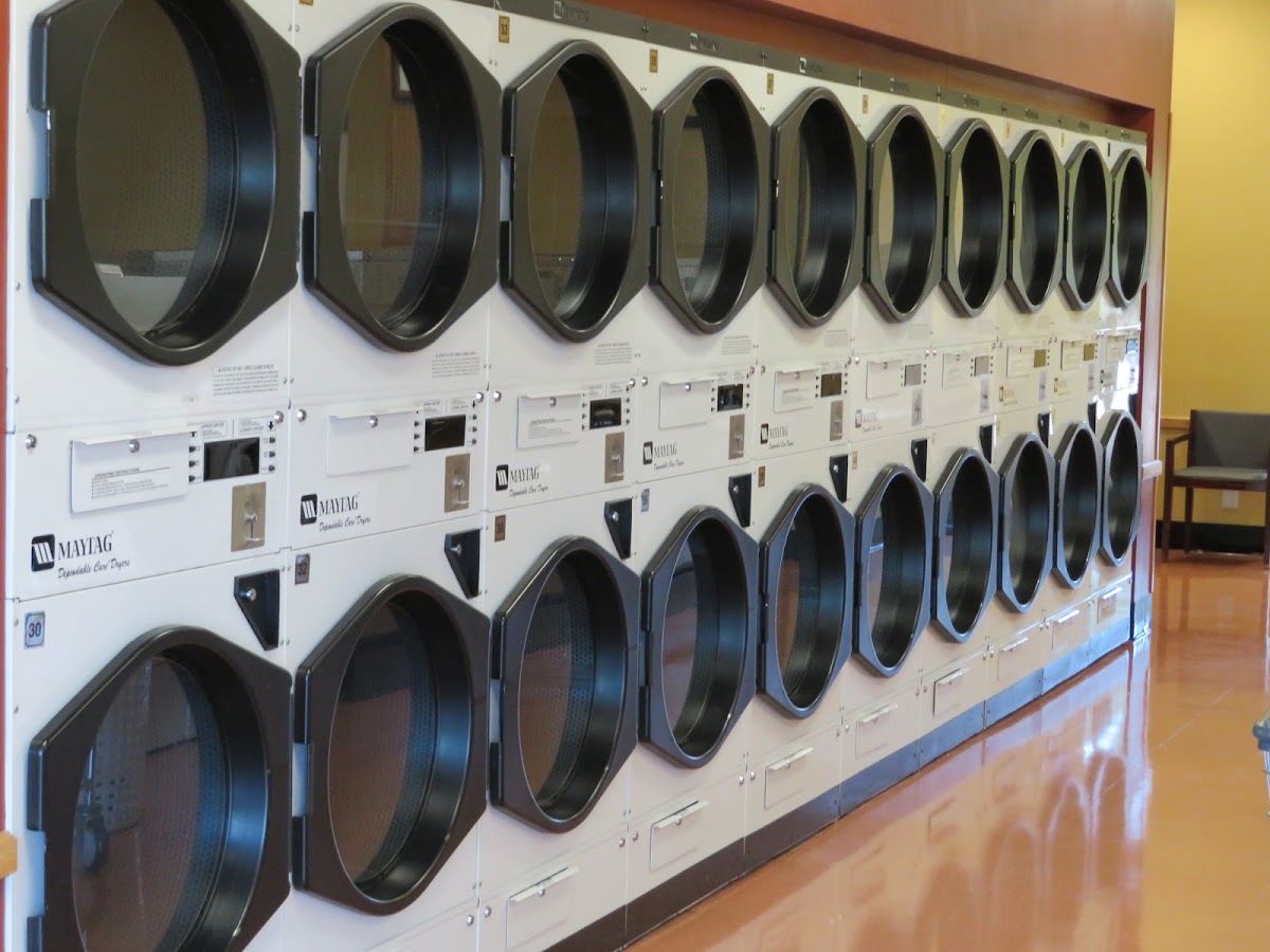 MetroMat Laundromat facility with washing machines in Portland