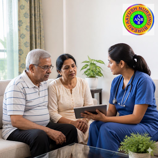 Strong family communication is the heart of successful home nursing. At Aayush Nursing Bureau in… post image
