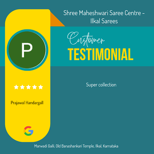 Prajawal's experience at Shree Maheshwari Saree Centre - Ilkal Sarees was nothing short of except… post image